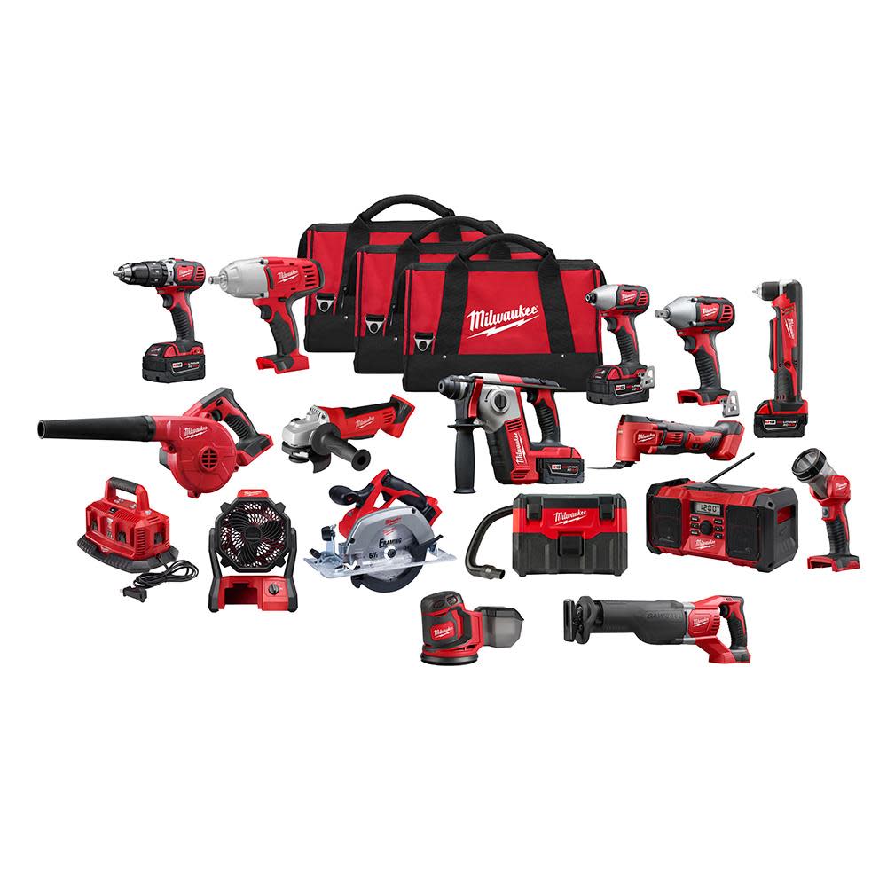 Milwaukee M18闁?16-Piece Combo Kit