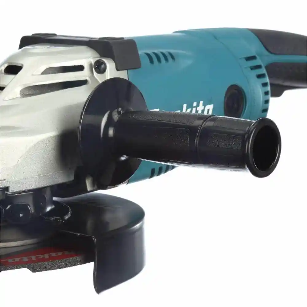 Makita 15 Amp 7 in. Corded Angle Grinder with Grinding wheel, Side handle and Wheel Guard GA7021