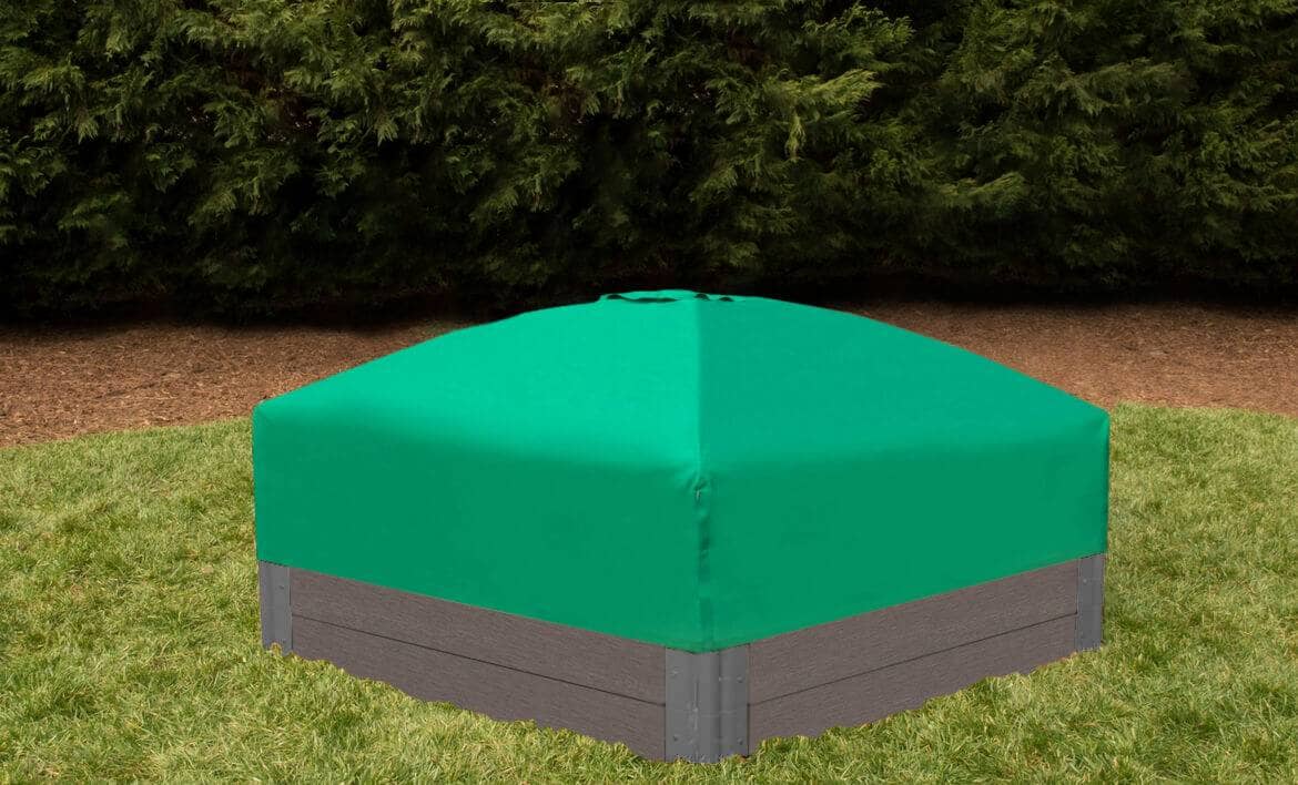 7' x 8' Composite Hexagon Sandbox - 2 Inch Profile