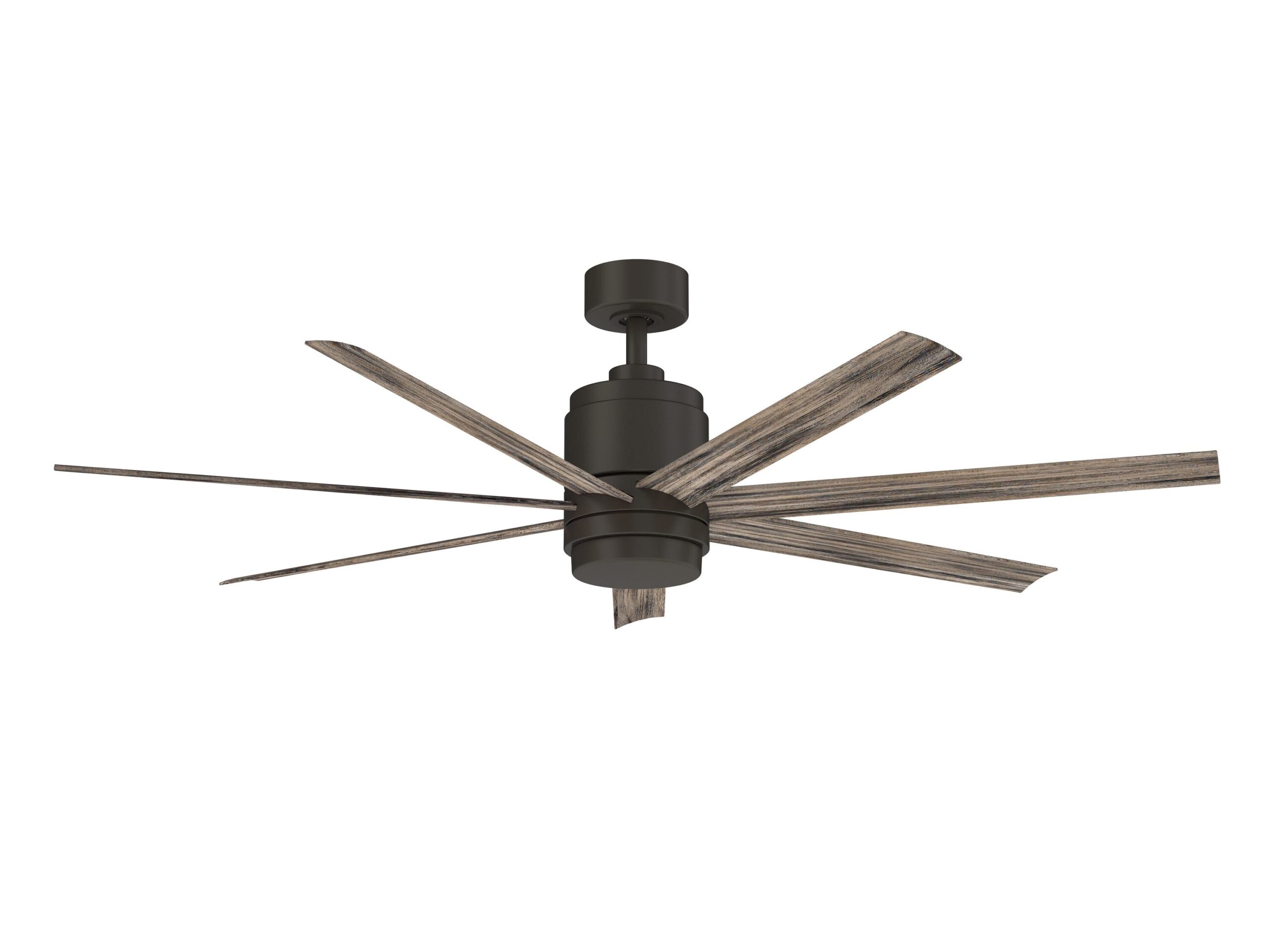 Fanimation Studio Collection Blitz 56-in Matte Greige LED Indoor/Outdoor Ceiling Fan with Light Remote (7-Blade)