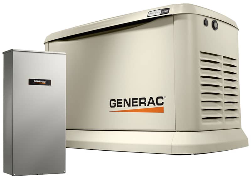 Generac Guardian Series 22KW Home Backup Generator With 200 Amp Whole House Switch