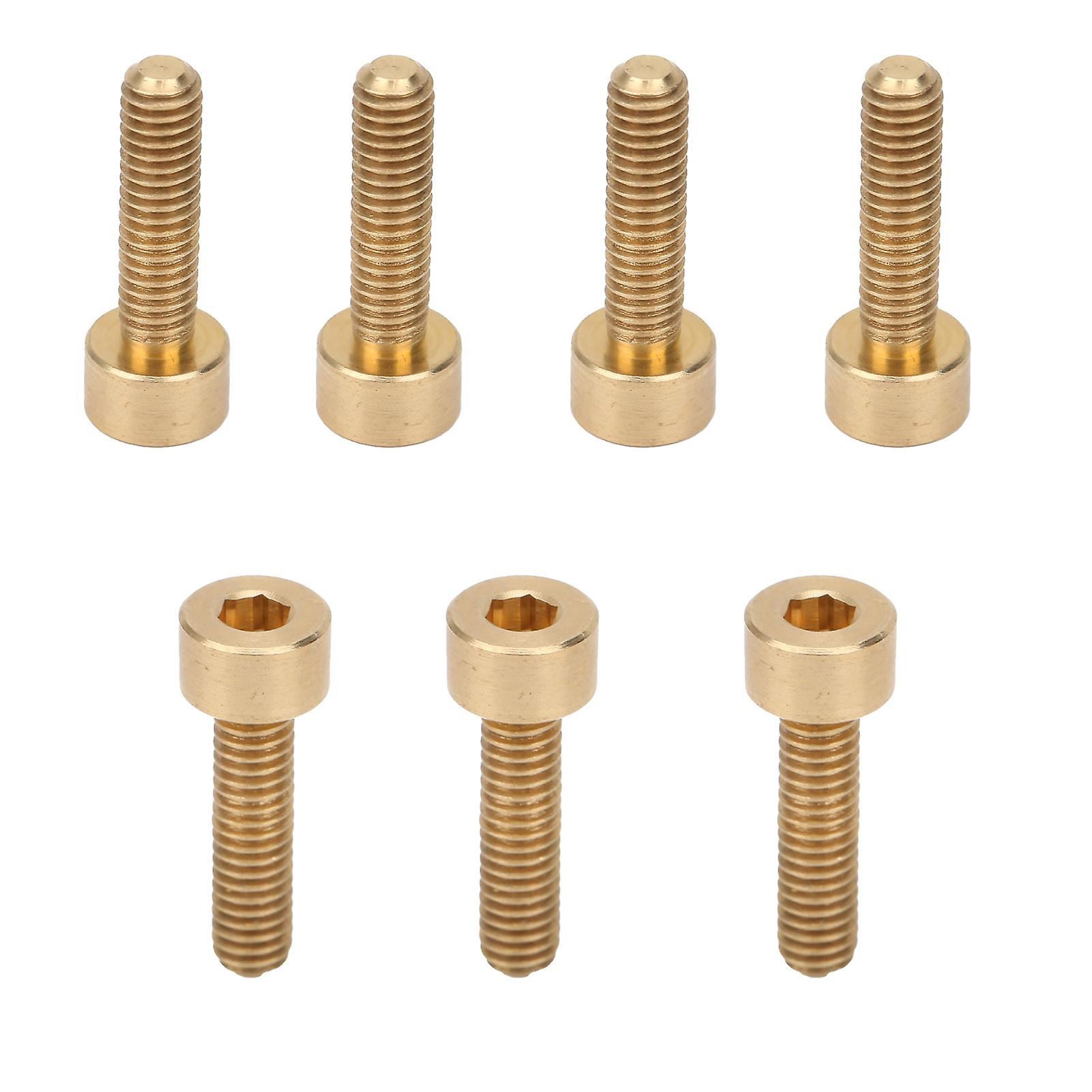 50pcs Cap Hex Socket Screw Copper Fastener Hardware Tools Industrial Supplies M4m4x15