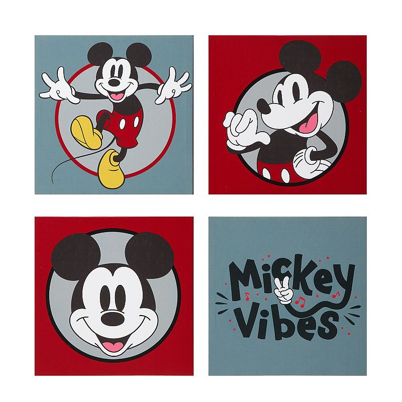 Disney's Mickey Mouse Canvas Wall Art by 4-piece Set by Idea Nuova