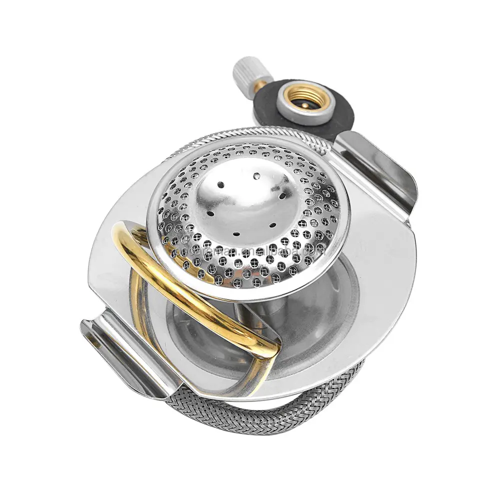Split Type Stainless Steel Screw Type Isobutane Gas Stove Burner for 25   27 Series / Q1/ CW C05 / CW C01 Camping Hiking Cookset