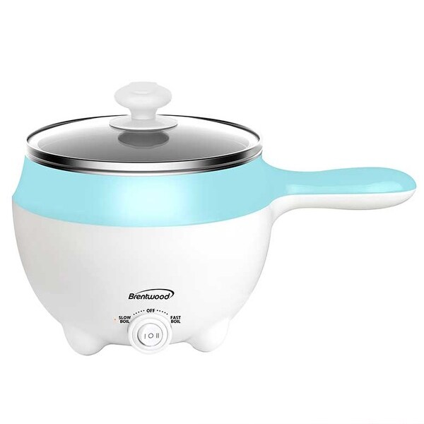 Brentwood Stainless Steel 1.6qt Electric Hot Pot Cooker and Steamer - - 36557535