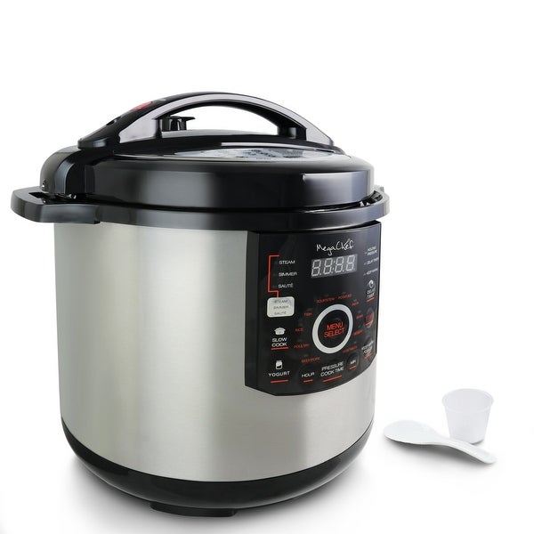 MegaChef Digital Pressure Cooker and Lid with 12 Quart Capacity - - 32426916