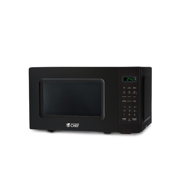 0.7 Cu.Ft Countertop Microwave Oven-Black