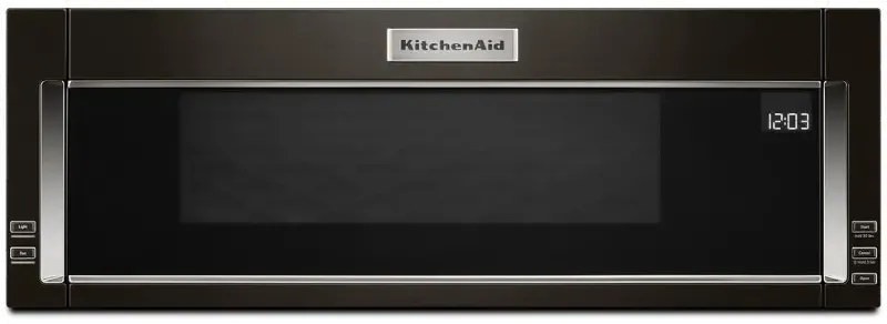 KitchenAid Over the Range Low Profile Microwave - 1.1 Cu. Ft. Black Stainless Steel