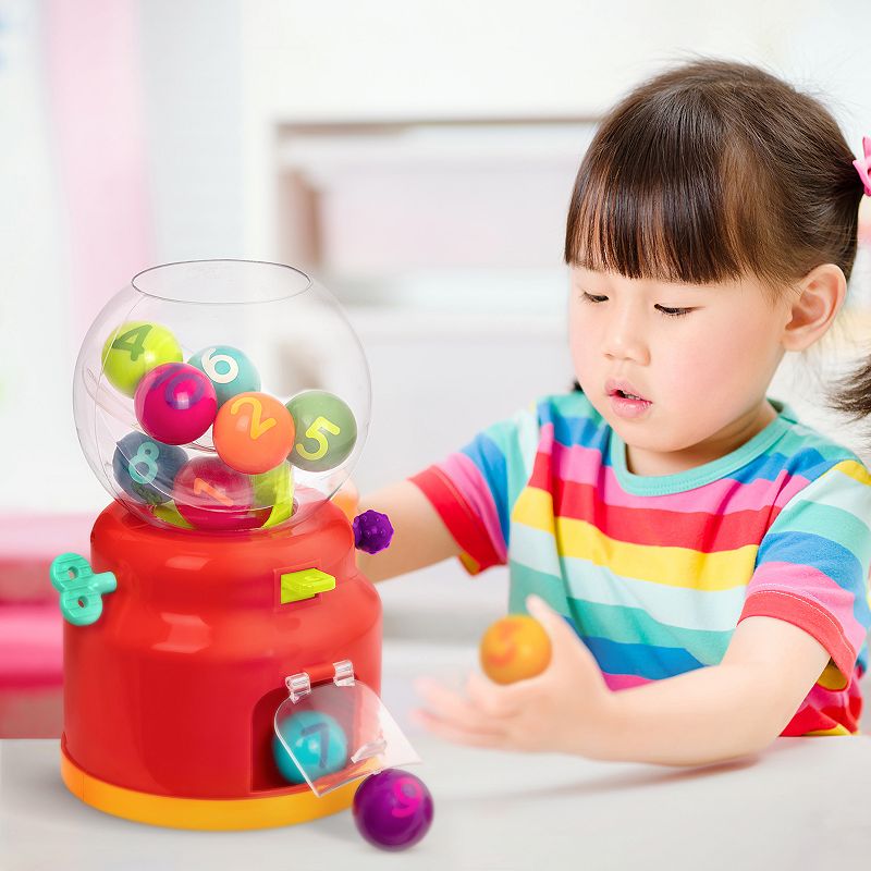 Battat Numbers and Colors Gumball Machine Toddler Learning Toy