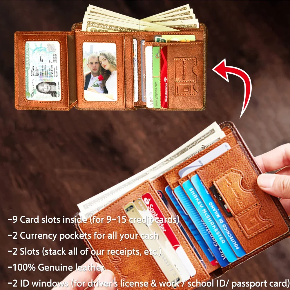 🎉  Promotion-49% OFF-🔒RFID🔒Genuine Leather Wallet for Men💰