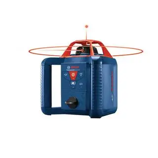 Bosch 800 ft. Rotary Laser Level Complete Kit Self Leveling with Hard Carrying Case GRL 800-20 HVK