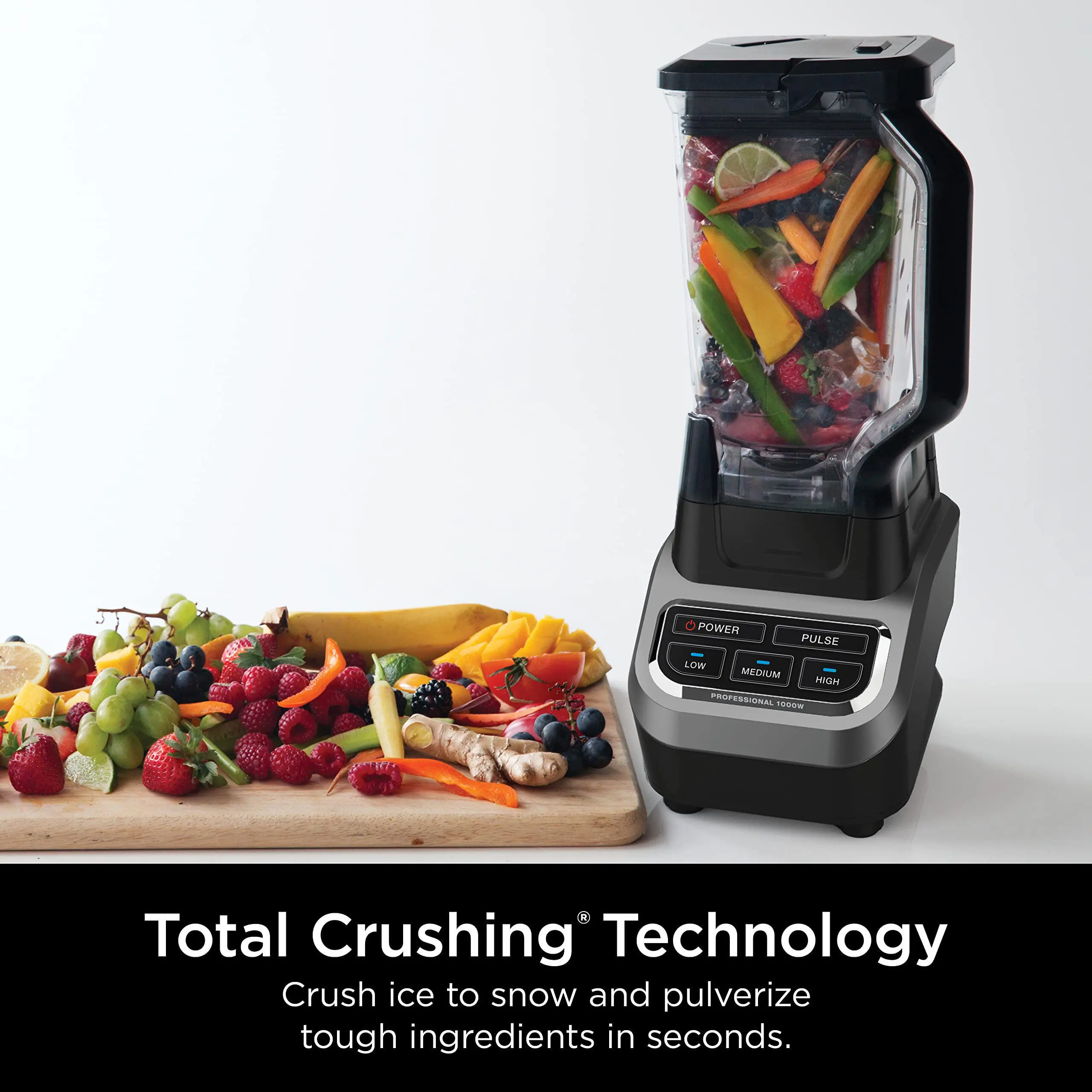 Professional 72 Oz Countertop Blender with 1000-Watt Base and Total Crushing Technology