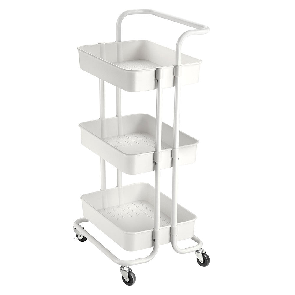 Yescom Rolling Craft Storage Cart on Wheels 3 Tiers