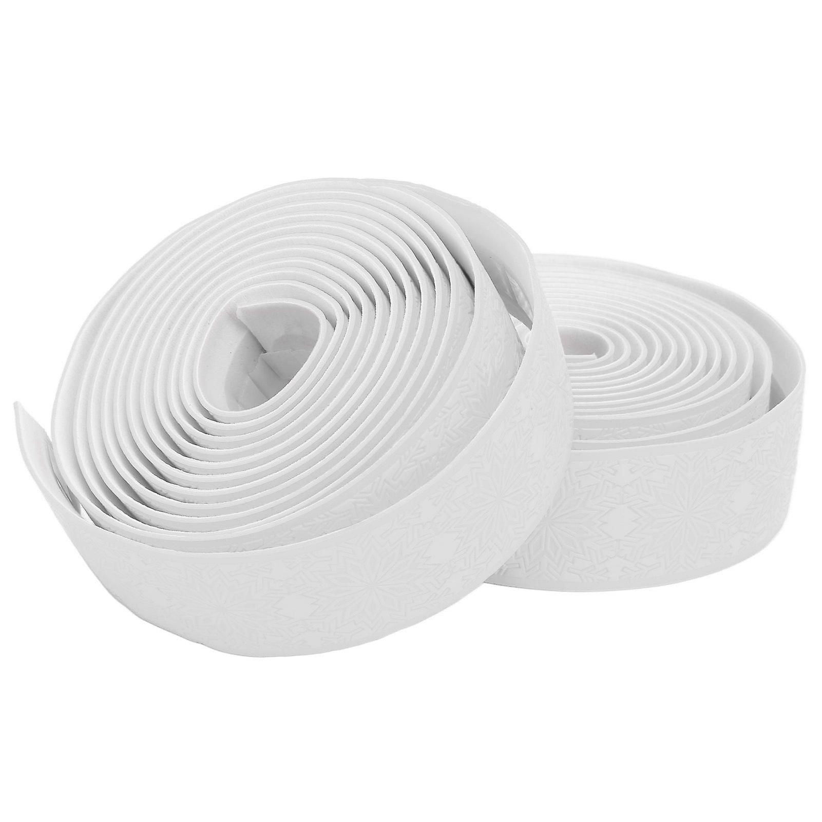 Bolany Road Handlebar Tape Absorb Sweat Easy To Clean Waterproof Bicycle Handlebar Tapessnowflake White
