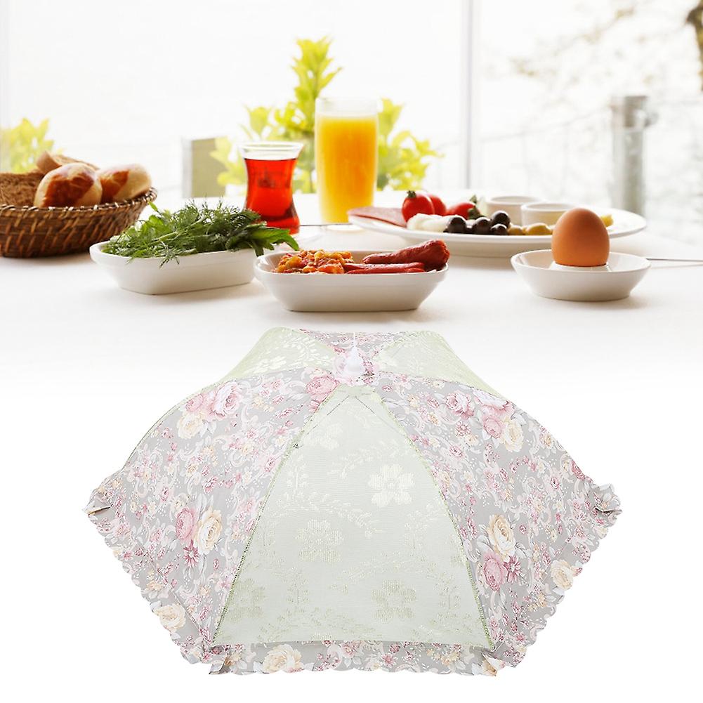 Foldable Food Dish Cover Anti Fly Food Umbrella Tent Dustproof Mosquito Tool For Outdoor Picnicsgreen