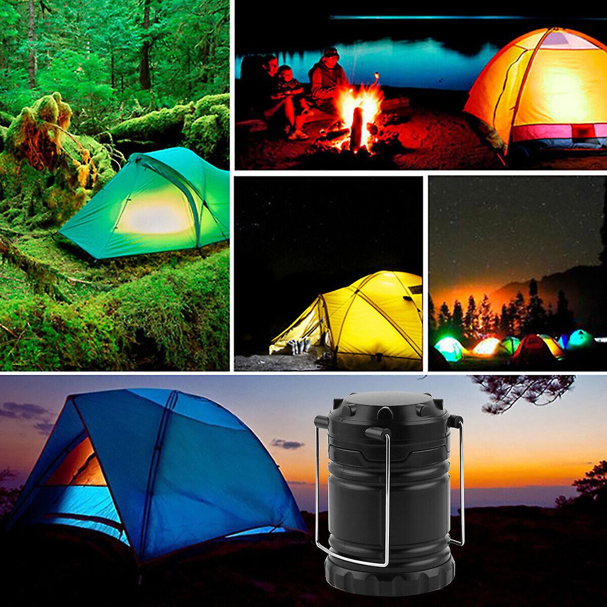 Portable Led Cob Lantern Camping Torch Battery Operated Tent Lamp Night Light Uk W12388519