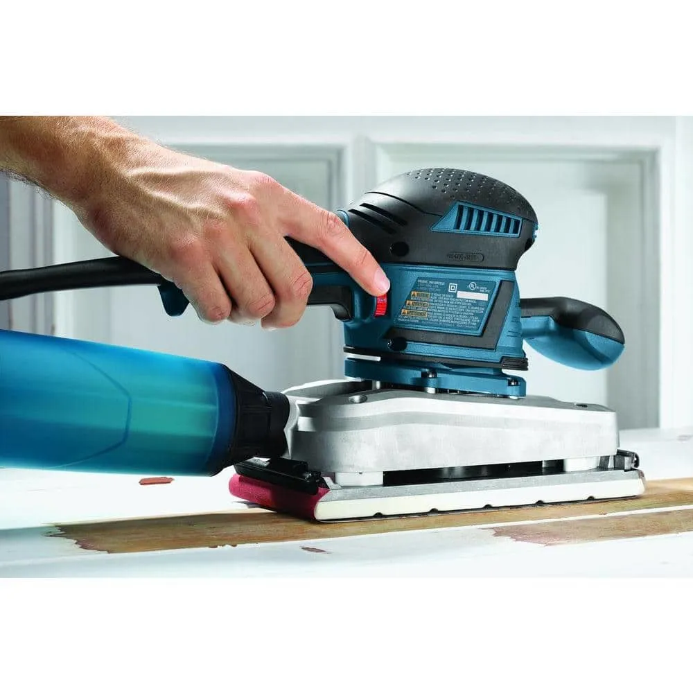 Bosch 3.4 Amp 1/2 in. Corded Electric Finishing Orbital Sander Kit with Vibration Control for 4.5 in. x 9 in. Sheets OS50VC