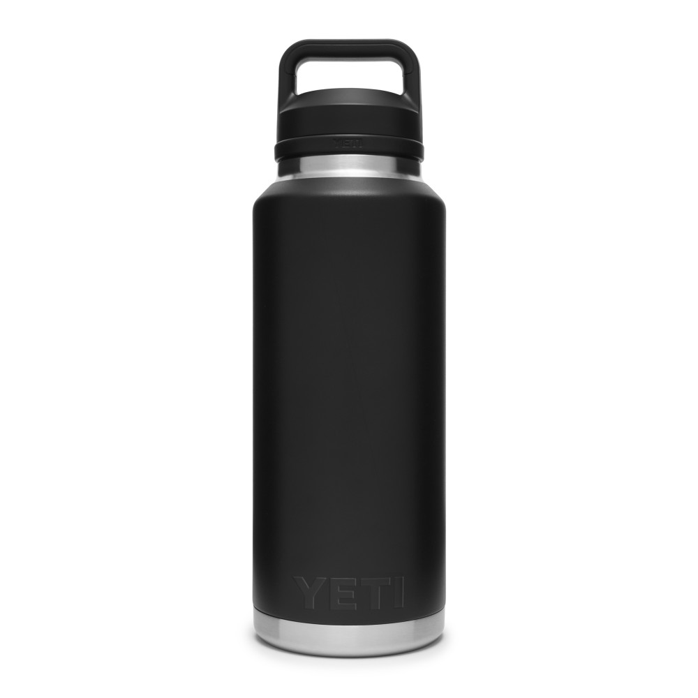 Yeti Rambler Bottle with Chug Cap 46oz， Black