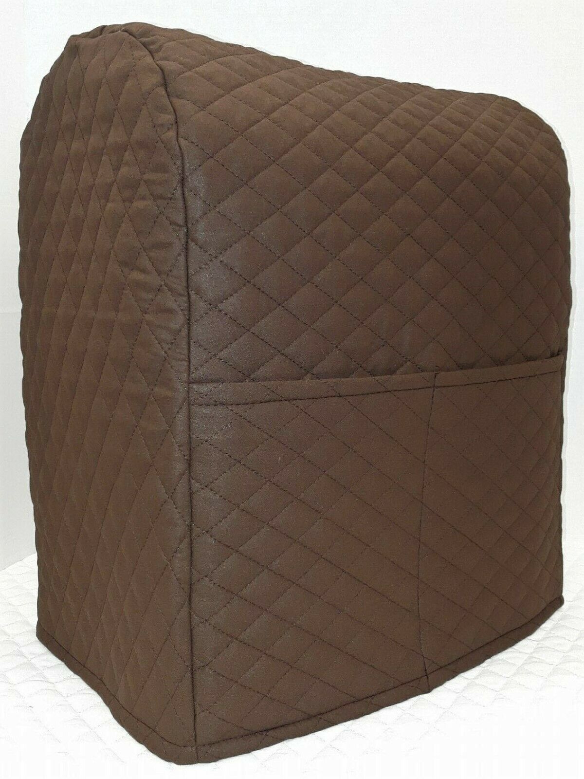 Quilted Cover Compatible with Kitchenaid Stand Mixer by Penny's Needful Things (Chocolate Brown, 3.5 qt Artisan Mini Tilt Head)