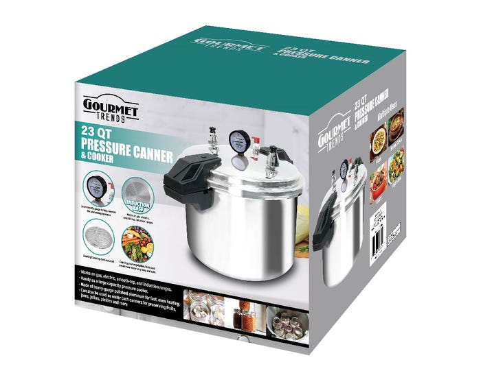 Gourmet Trends 23 Quart Pressure Canner  Cooker - 03505