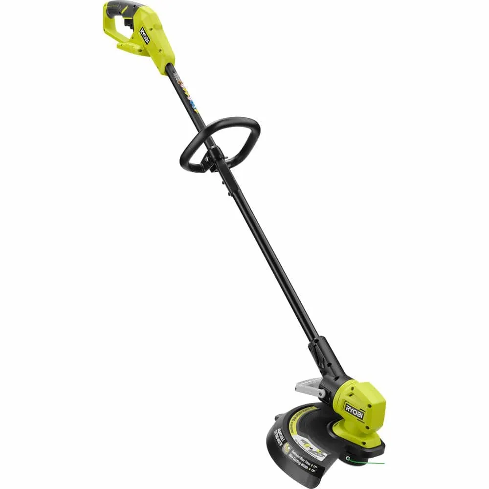 RYOBI ONE+ 18V 13 in. Cordless Battery String Trimmer/Edger with 4.0 Ah Battery and Charger P20180