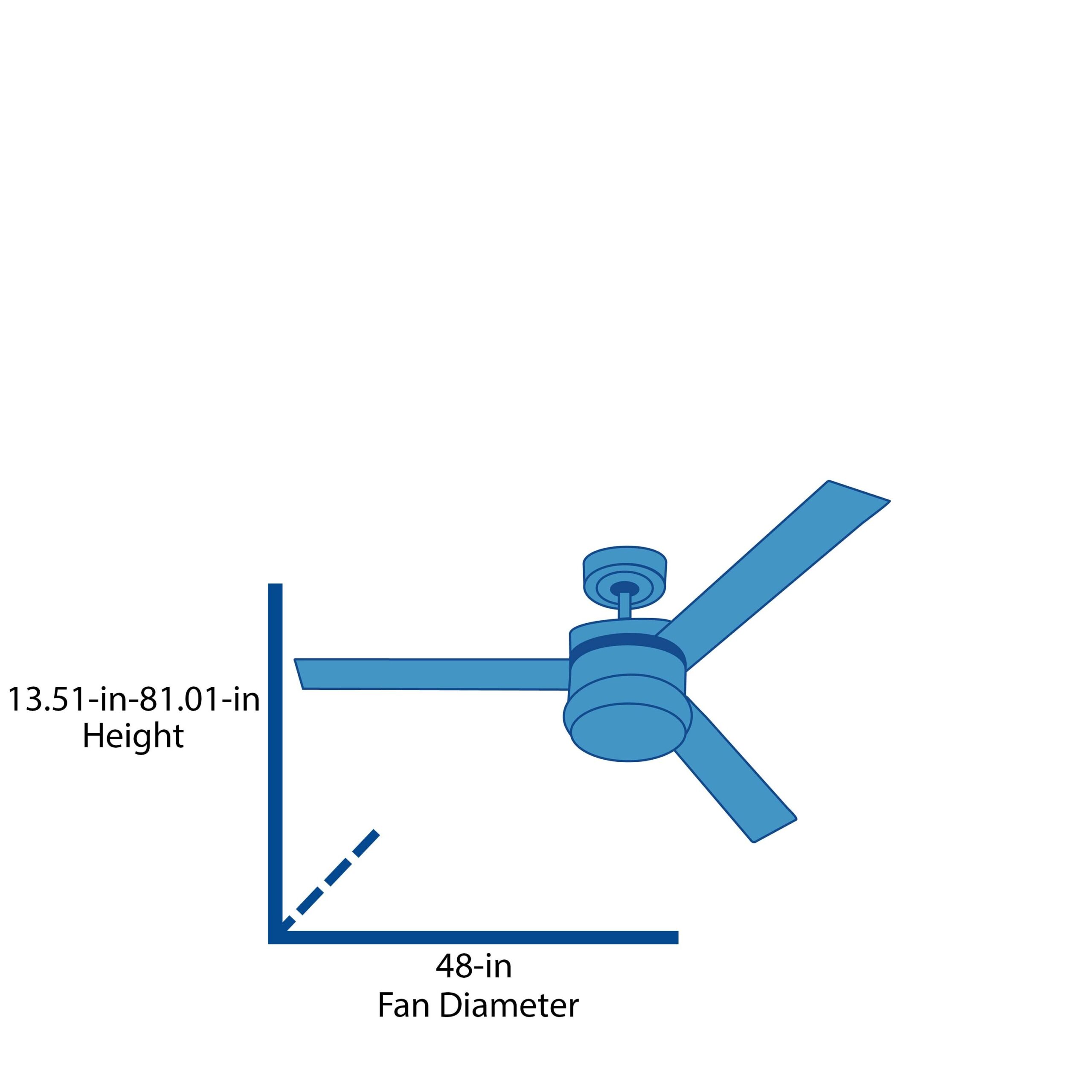Fanimation Studio Collection Pylon 48-in Matte White LED Indoor Smart Ceiling Fan with Light Remote (3-Blade)