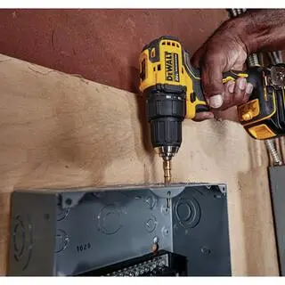 DEWALT ATOMIC 20V MAX Cordless Brushless Compact 12 in. DrillDriver Kit and MAXFIT Right Angle Magnetic Attachment DCD708C2WRA60