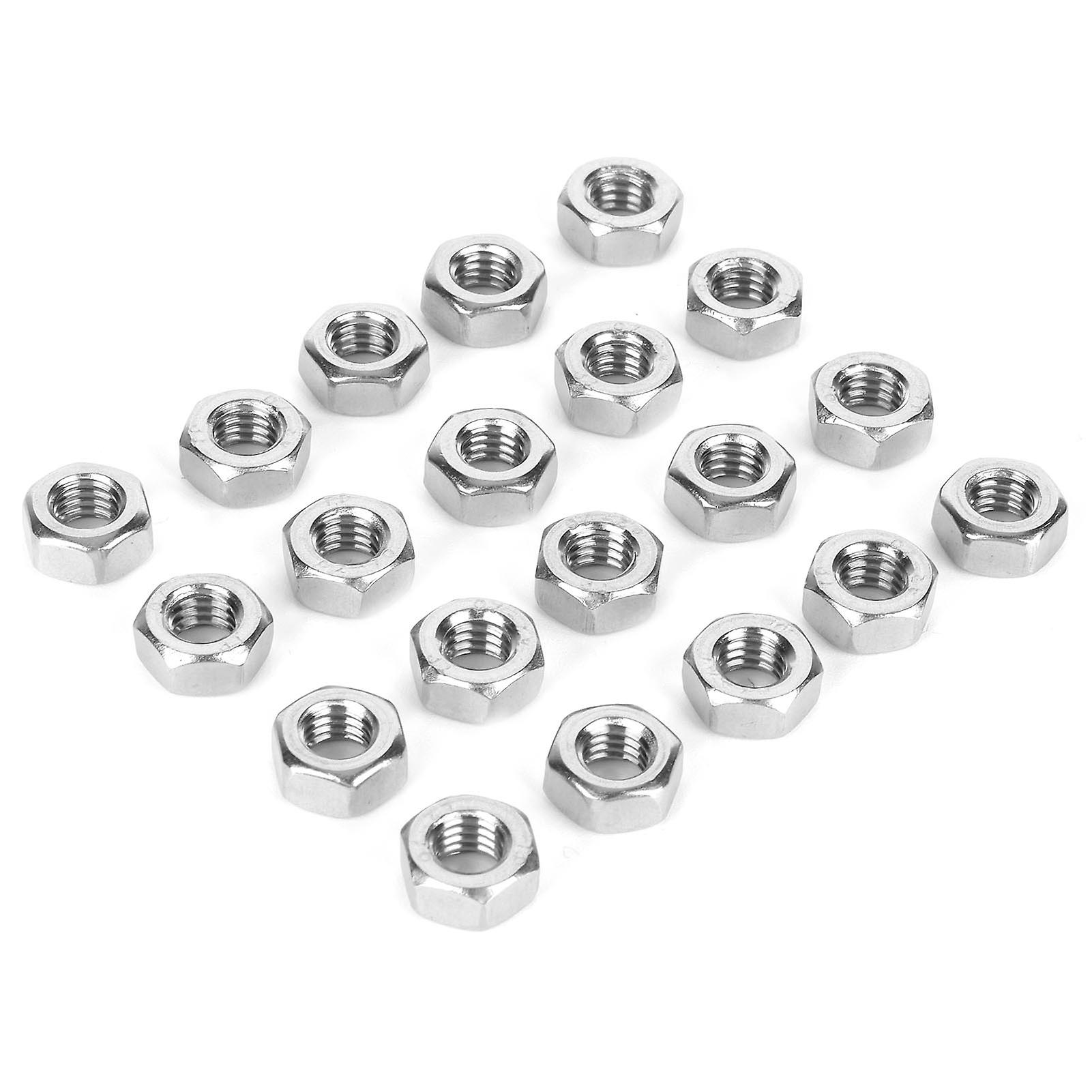 20pcs/bag 304 Stainless Steel M6 Hex Nut Fasteners For Greenhouse Supplies Accessories