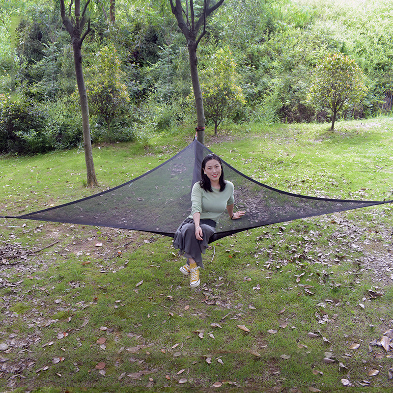 MABOTO Outdoor Breathable Mesh Triangle Hammock for Camping Hiking