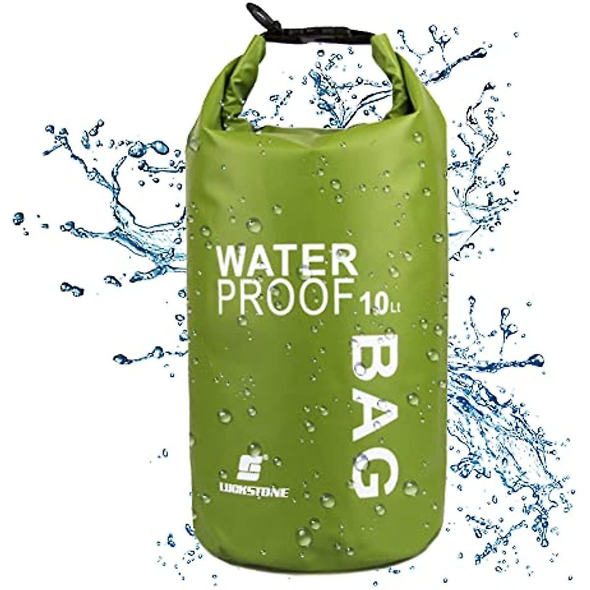 Dry Bag 10l Waterproof Bag  Lightweight Dry Compression Sacks Keeps Gear Dry For Kayakingboatingcanoeingfishingraftingswimmingcampingsnowboarding