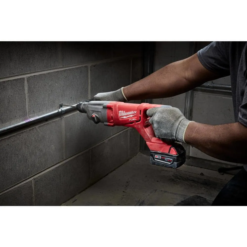 Milwaukee M18 FUEL 18-Volt Lithium-Ion Brushless Cordless SAWZALL w/1 in. SDS-Plus Rotary Hammer, Two 6 Ah High Output Batteries 2821-20-2713-20-48-11-1862