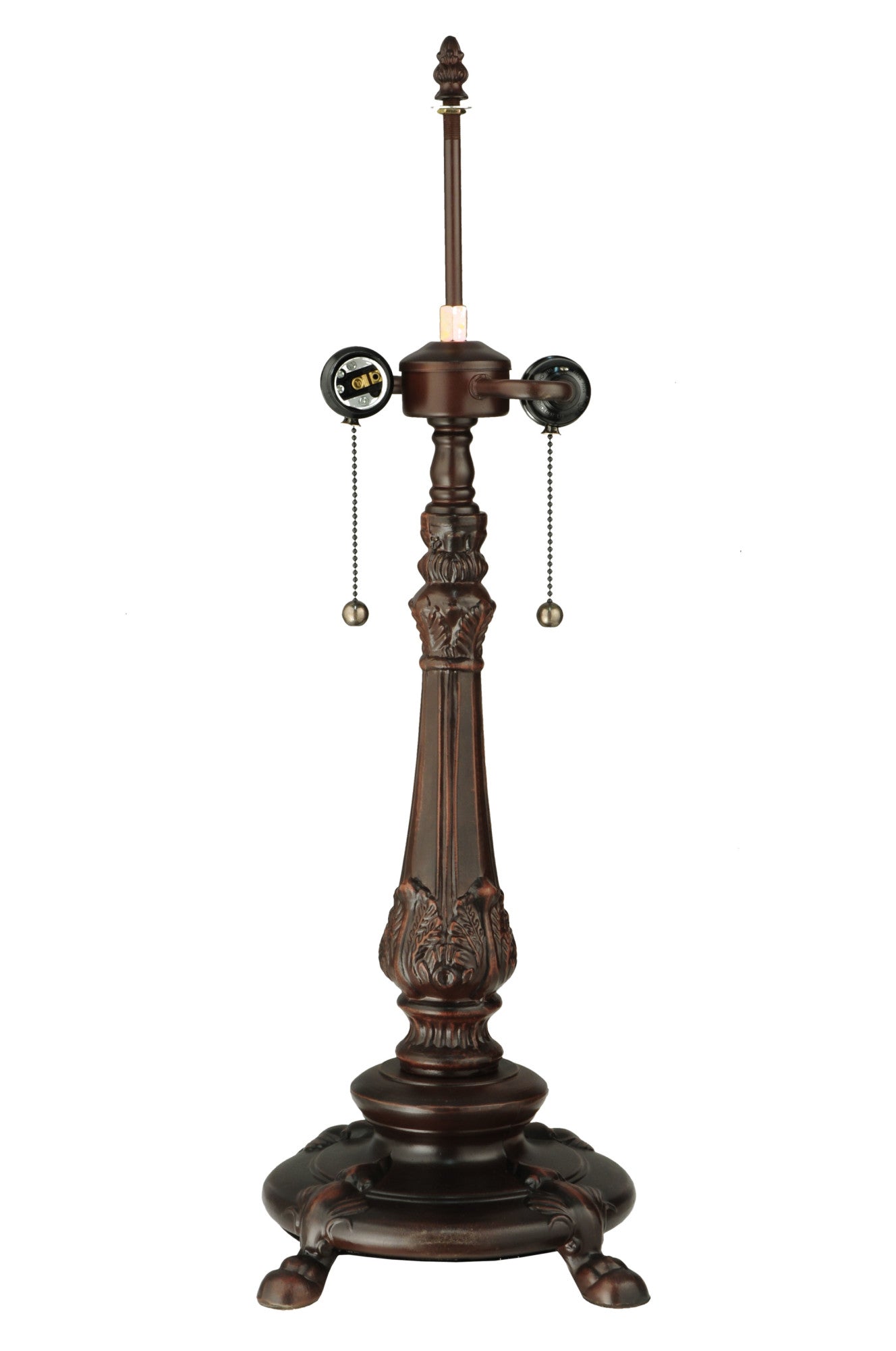 Meyda  124815 Nightfall Wisteria 2 Light 26" Tall Hand-Crafted Table Lamp -