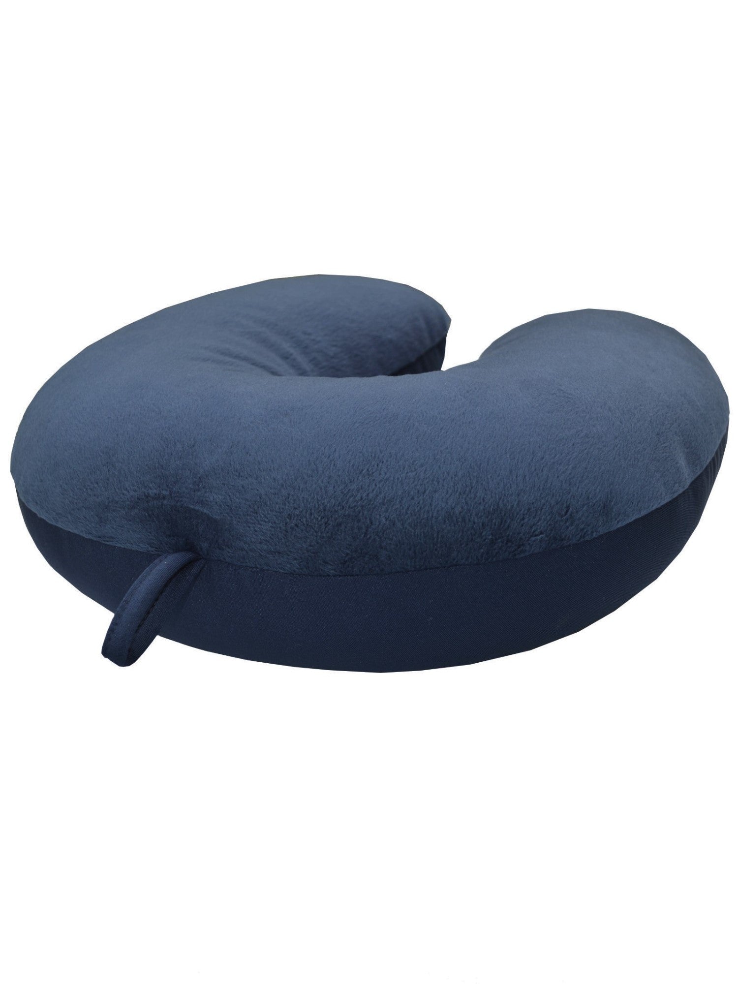 Bookishbunny 2 Pack Ultralight Micro Beads U Shaped Neck Pillow Travel Head Cervical Support Cushion Navy Blue