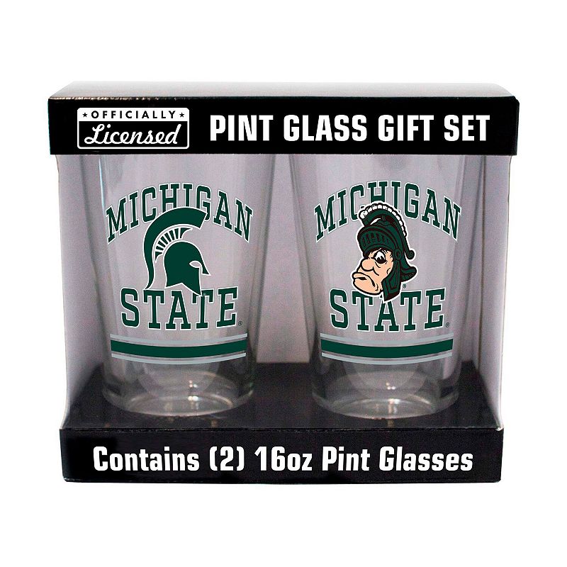 Michigan State Spartans 16oz. Pint Glass Two Pack