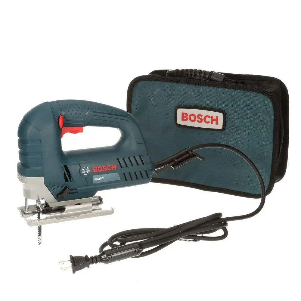 Bosch 6 Amp Corded Variable Speed Top-Handle Jig Saw Kit with Assorted Blades and Carrying Case JS260