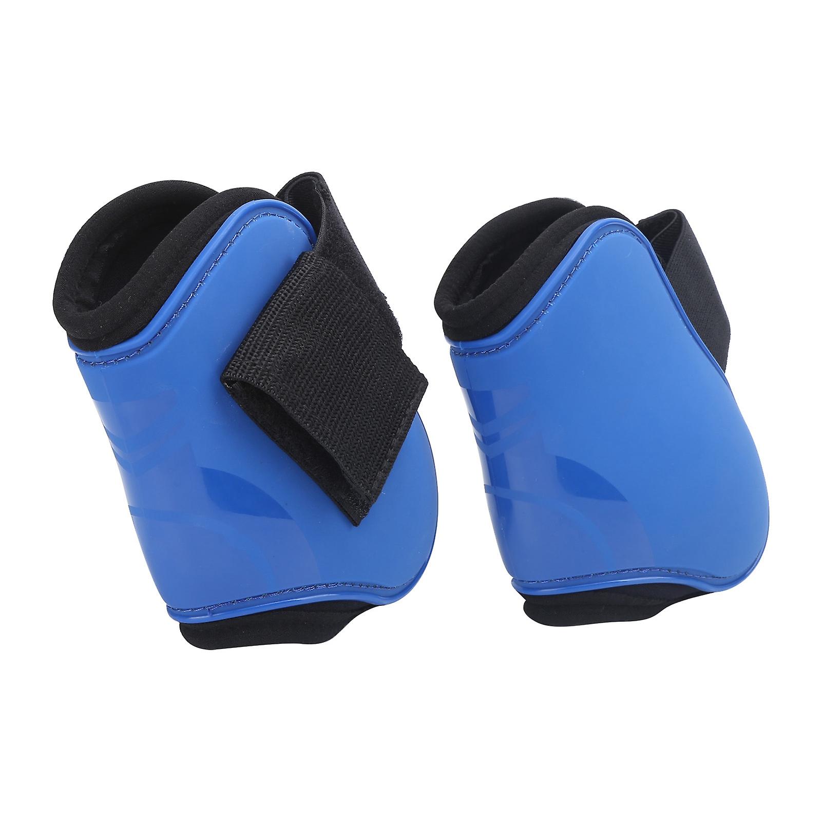 Horse Tendon Boots Pu Thicken Shell Boots Horse Leg Protection For Jumping Riding Competitionblue Xl Hind
