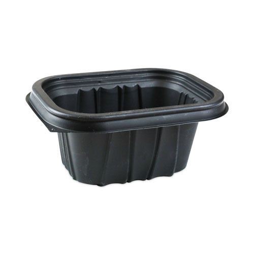 Pactiv EarthChoice Entree2Go Takeout Container | 12 oz， 5.65 x 4.25 x 2.57， Black， 600