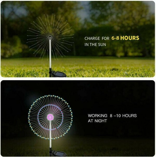 🔥BIG SALE -48% OFF🔥🔥-Waterproof  Solar Garden  Fireworks Lamp