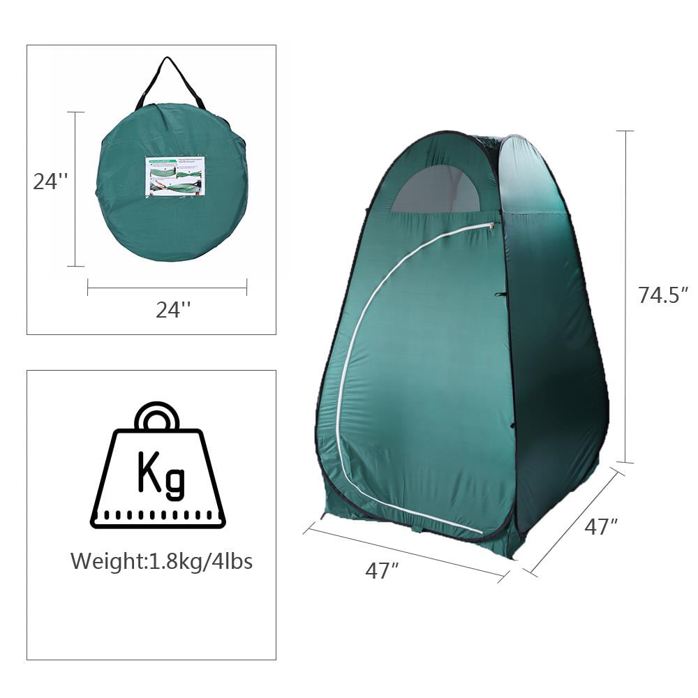 Zimtown Portable Pop up Camping Fishing Bathing Shower Toilet Changing Tent Room Army Green