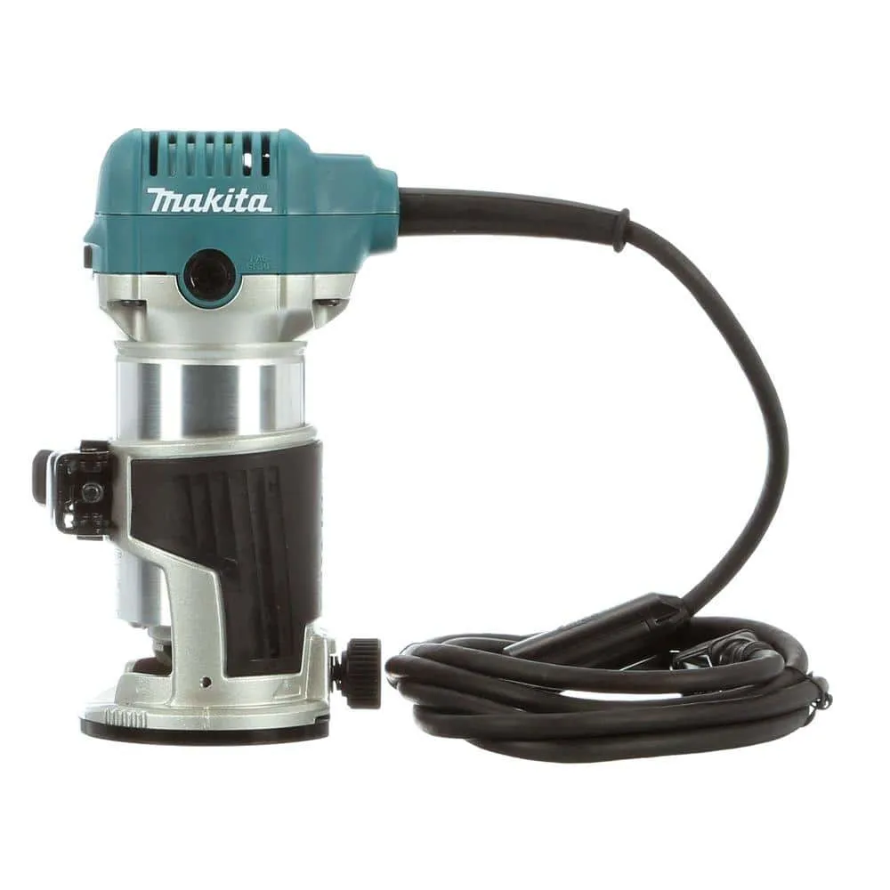 Makita 6.5 Amp 1-1/4 HP Corded Fixed Base Variable Speed Compact Router with Quick-Release RT0701C