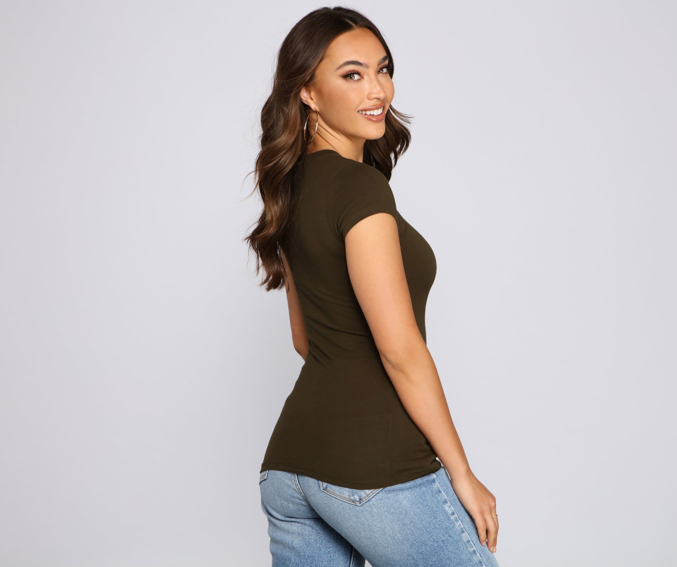 Everyday Basic Scoop Neck Tee