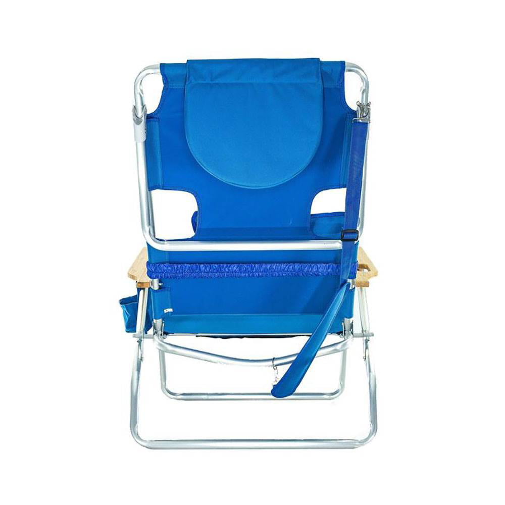 Ostrich Reclining Aluminum Beach Chair - Blue