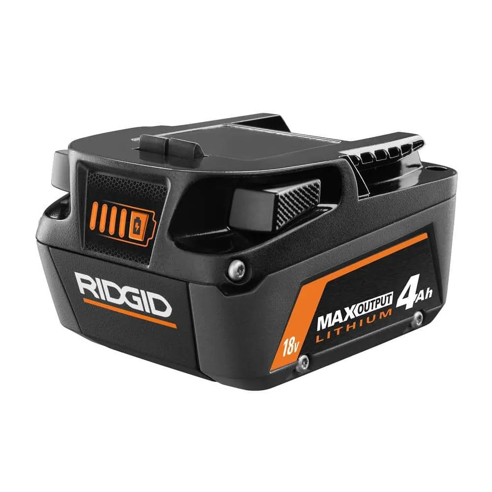 RIDGID 18V Brushless Cordless 1/2 in. Hammer Drill/Driver Kit with 4.0 Ah MAX Output Battery, 18V Charger, and Tool Bag R86115K