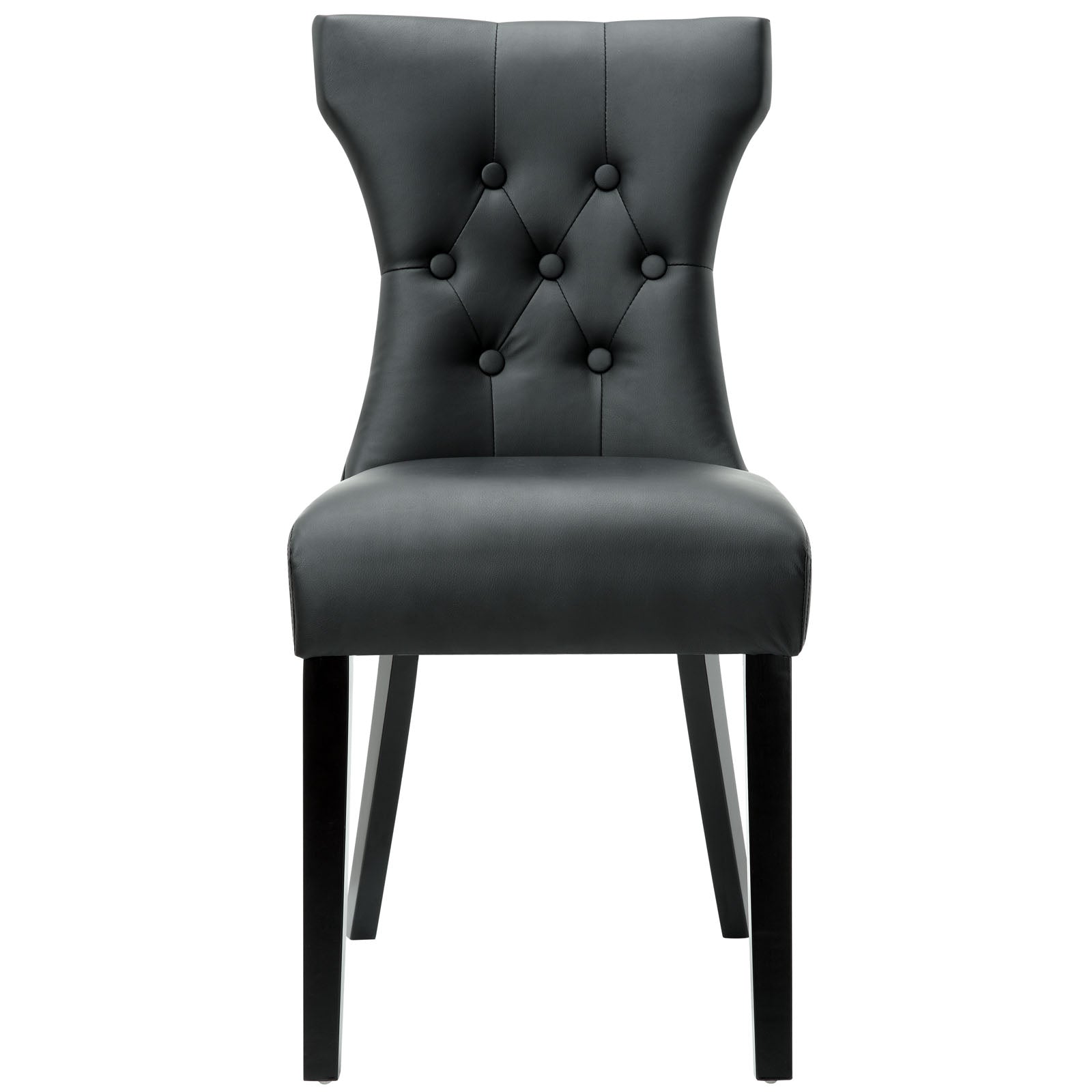 Modway Silhouette Leatherette Dining Side Chair， Multiple Colors