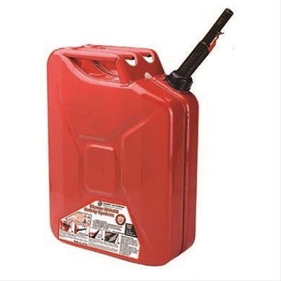 Metal Jerry Gas Can Red 5-Gallons