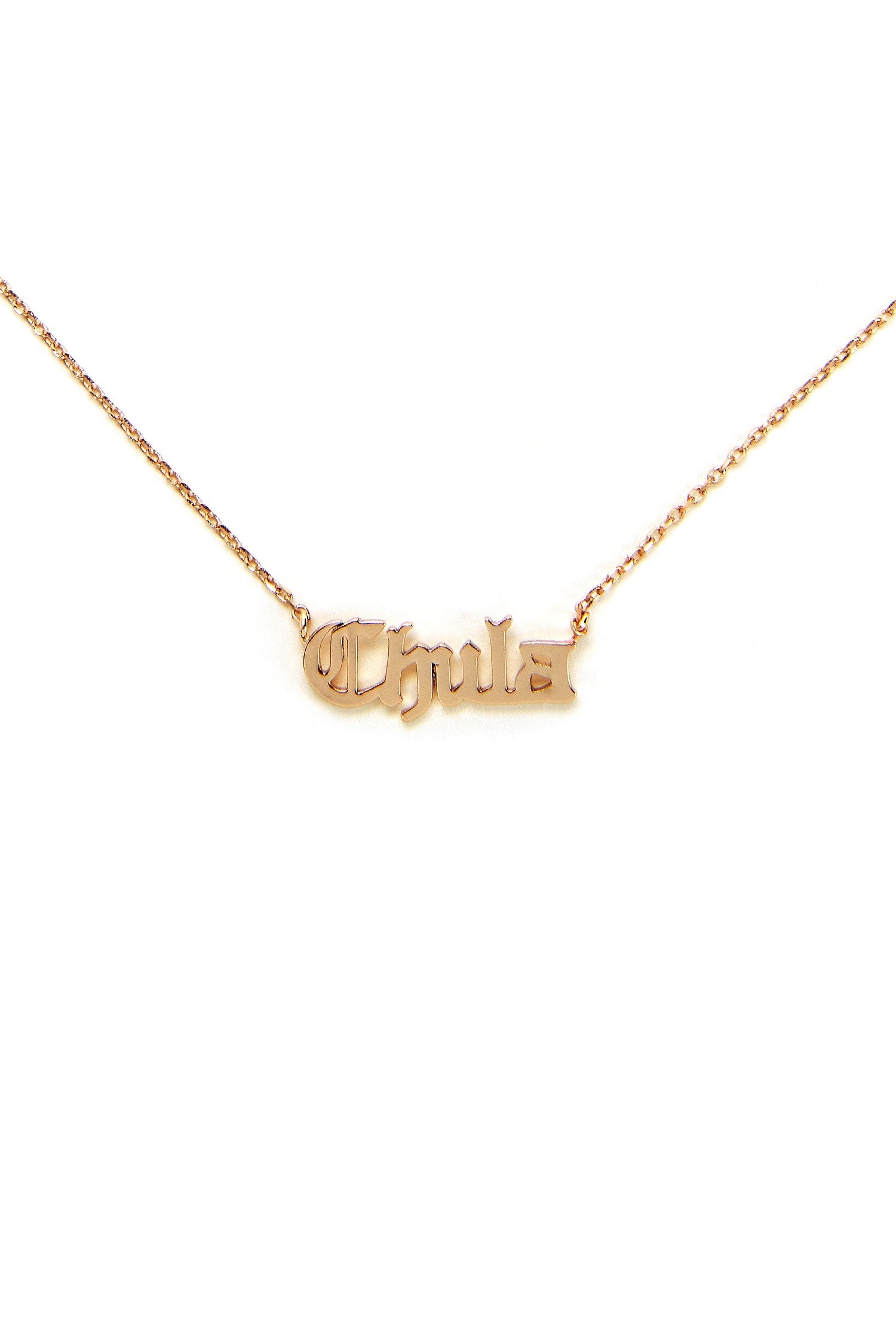 Chula Script Chain Necklace