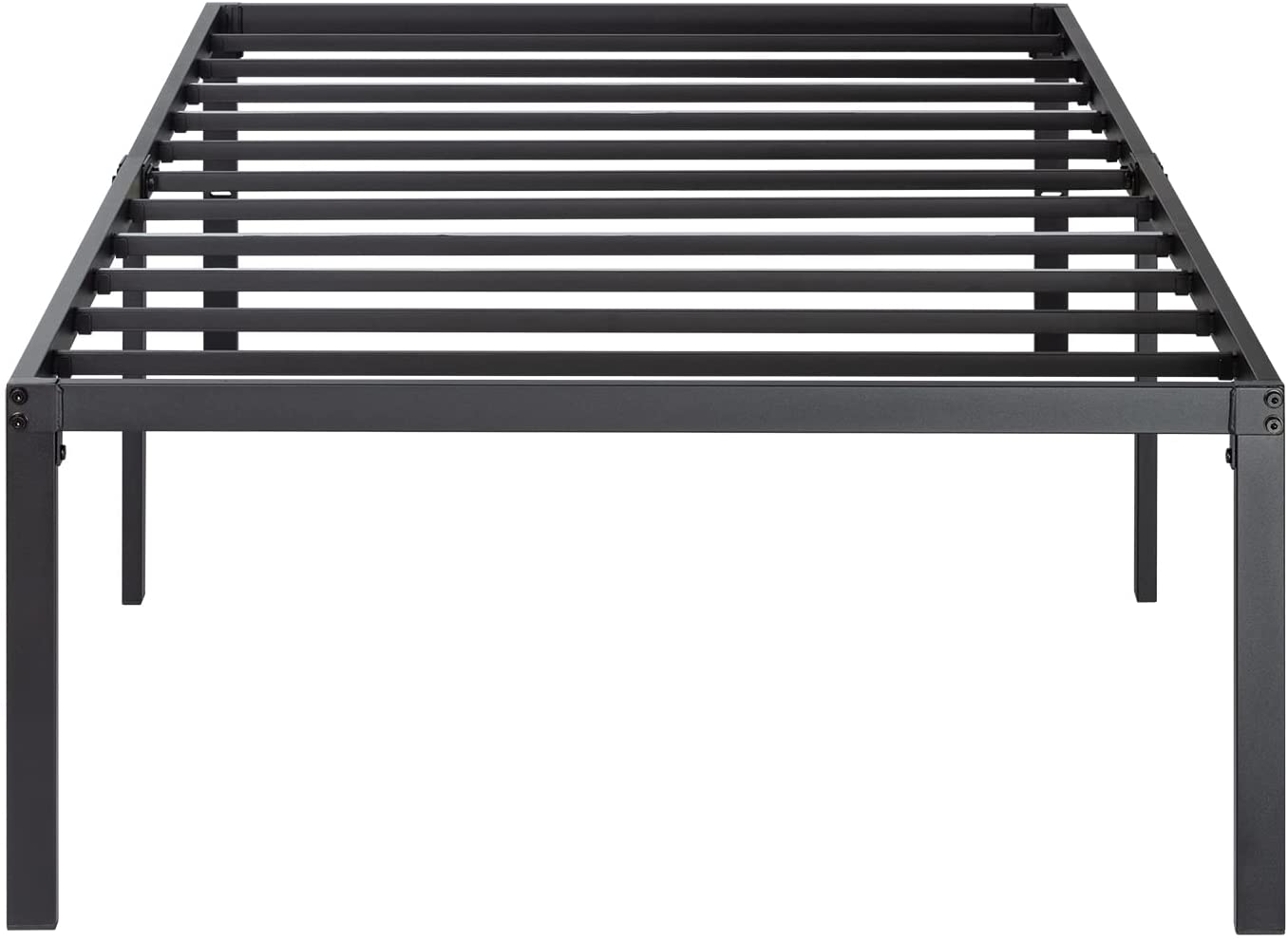 Amolife Heavy Duty Twin Size Metal Platform Bed Frame with 16.5'' Large Under Bed Storage Space
