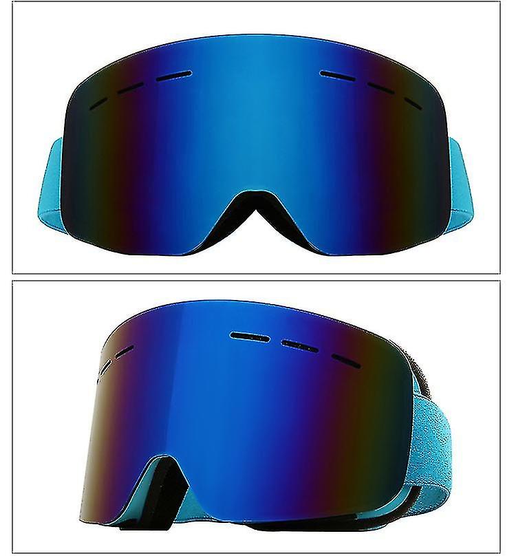 Outdoor Sports Ski Glasses，cylindrical Ski Goggles Double Anti-fog Men And Women Anti-snow Glasses