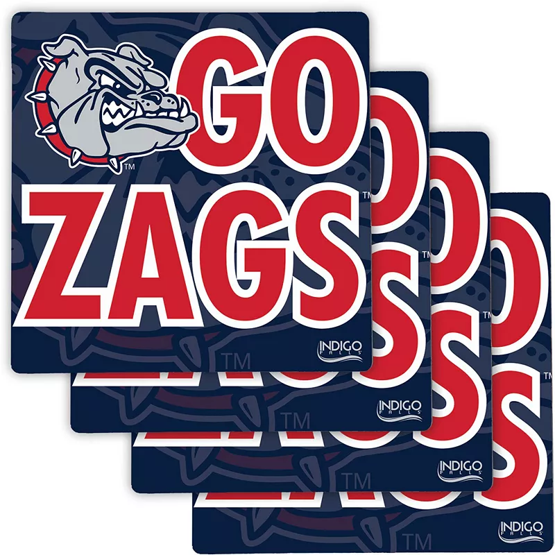 Gonzaga Bulldogs Four-Pack Specialty Coaster Set