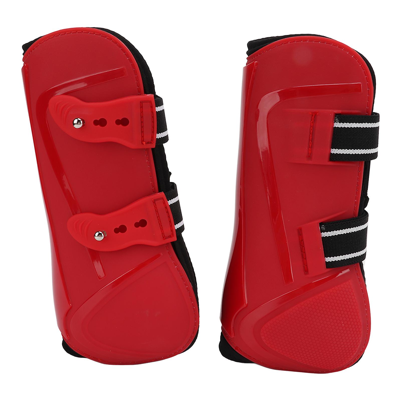 Horse Support Boots Breathable Secure Leg Protection For Equestrian Performance Competition Trainingred Front Legs L